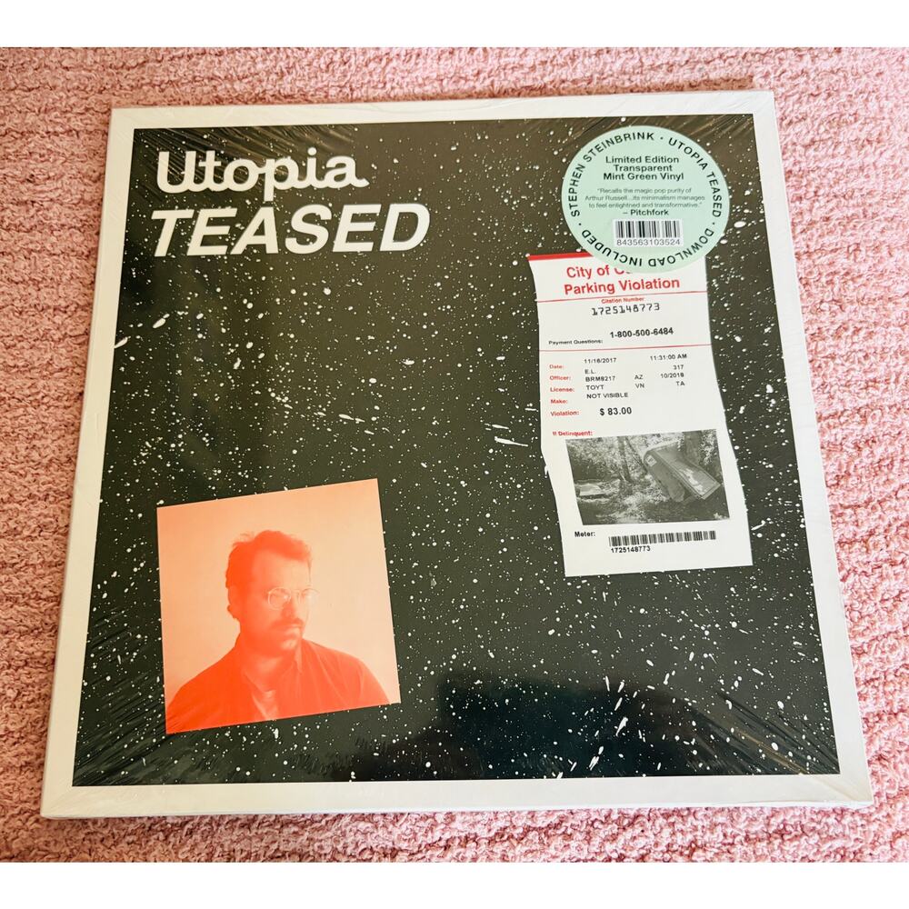Stephen Steinbrink - Utopia Teased Mint Green Vinyl Record LP 2018) New Sealed